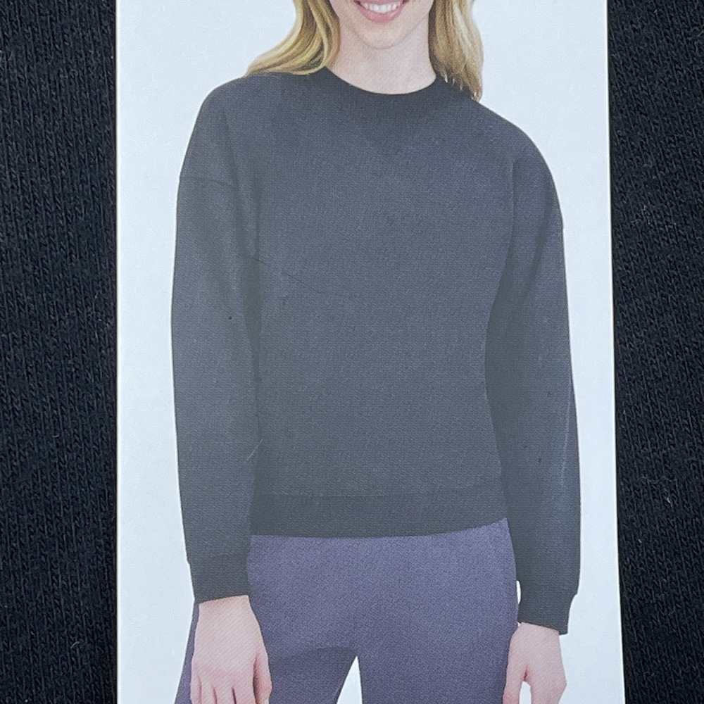 DKNY Women's S Sweatshirt Black Cotton Blend e1127